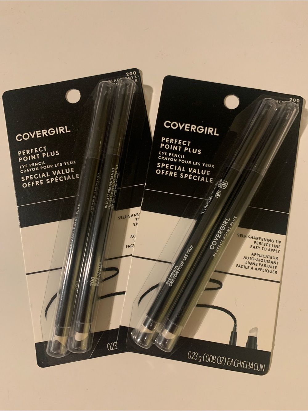 COVERGIRL Perfect Point Plus Eye Pencil Duo - 200 Black Onyx